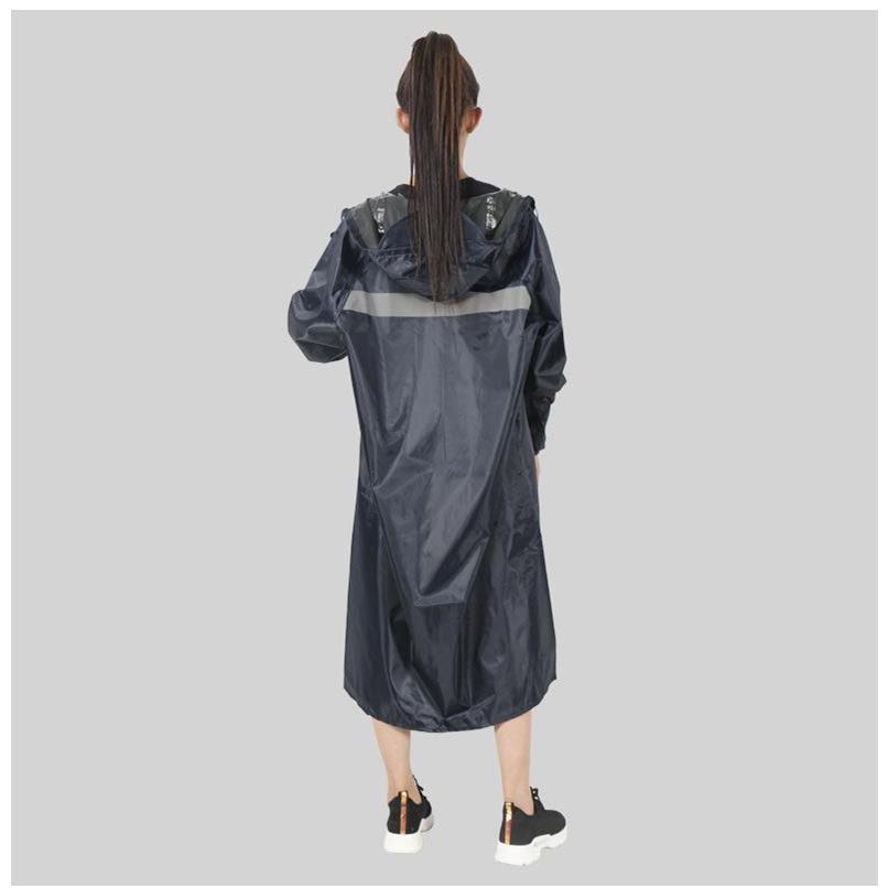 连体时尚雨衣户外长款反光风衣款雨衣大褂交通执勤环卫雨衣