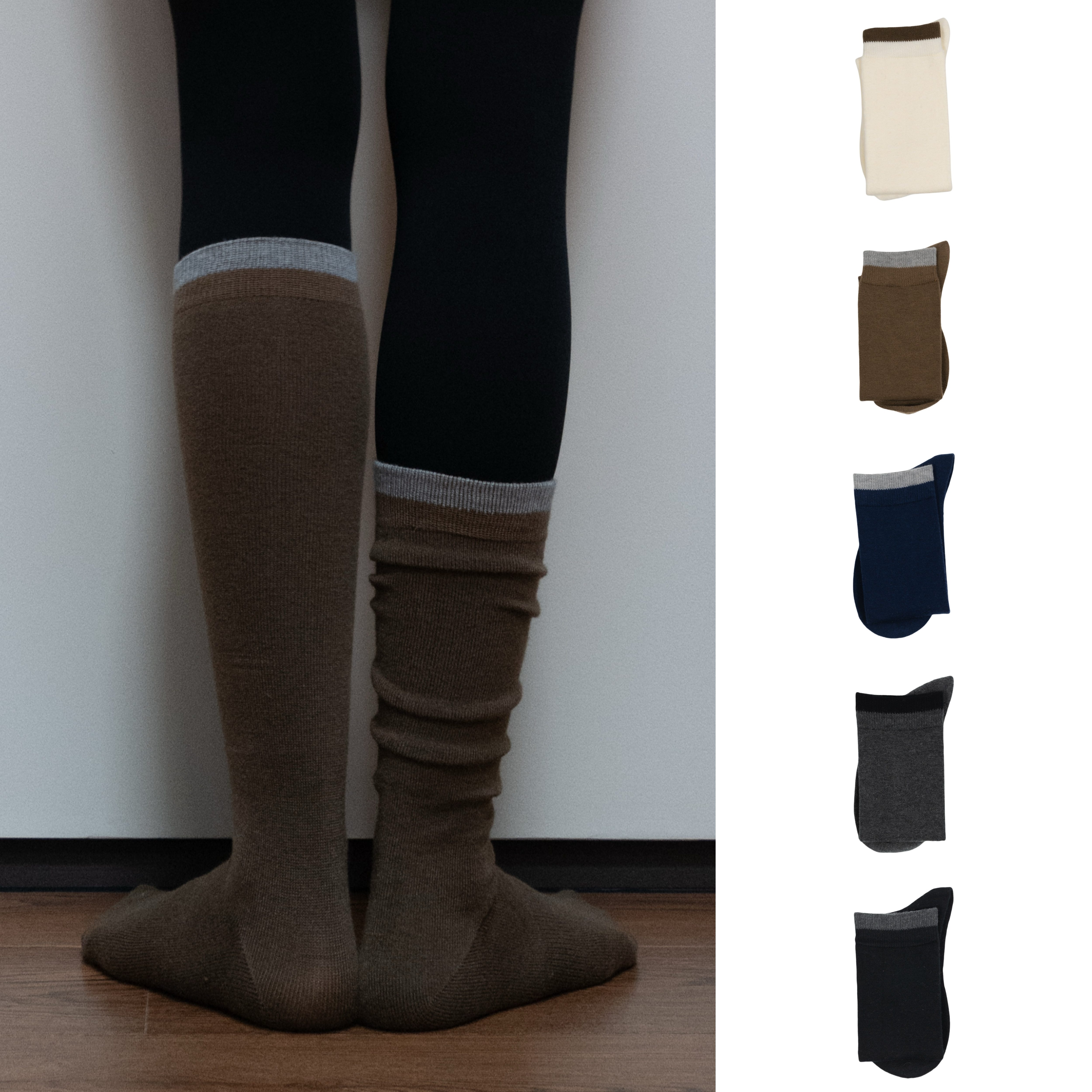 BigSocks桑蚕丝羊毛小腿袜保暖长筒袜春秋冬堆堆袜纯色女显瘦百搭,女士内衣/男士内衣/家居服,长筒袜,淘宝优惠券,粉丝福利购,淘宝优惠卷