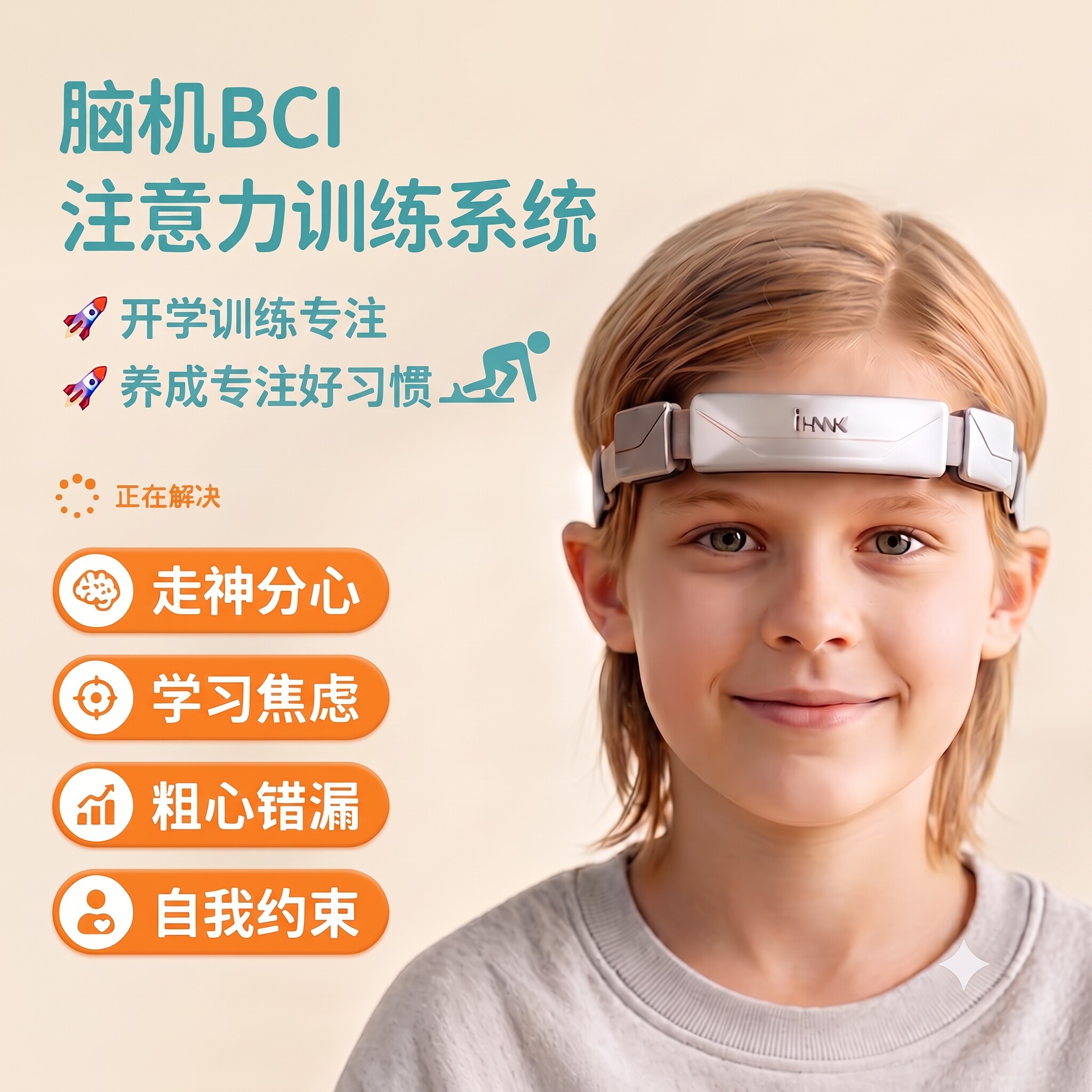 iHNNK儿童专注力训练头环图片