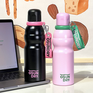 高顏值保溫杯運動水壺大容量便攜提繩學生男女隨手杯 水杯2024新款