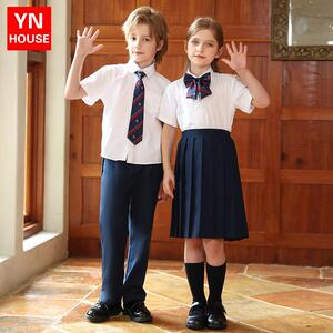 儿童合唱团体演出服学院风小学生诗歌朗诵班服幼儿园园服套装校服