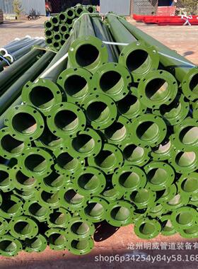 深井泵管扬水管红色防锈漆热镀锌DN100高扬程潜水泵管 子母口