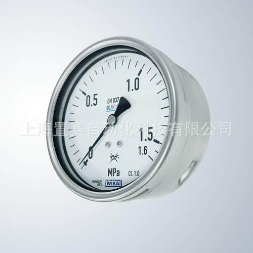 212.20.100 威卡WIKA全不锈钢压力表 轴向安装 0-1.6MPA M20*1.5
