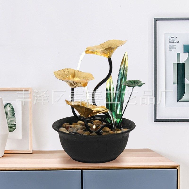 简约家居流水摆件循环流水招财摆件开业送礼办公室客厅电视柜摆件,家居饰品,流水摆件,淘宝优惠券,粉丝福利购,淘宝优惠卷