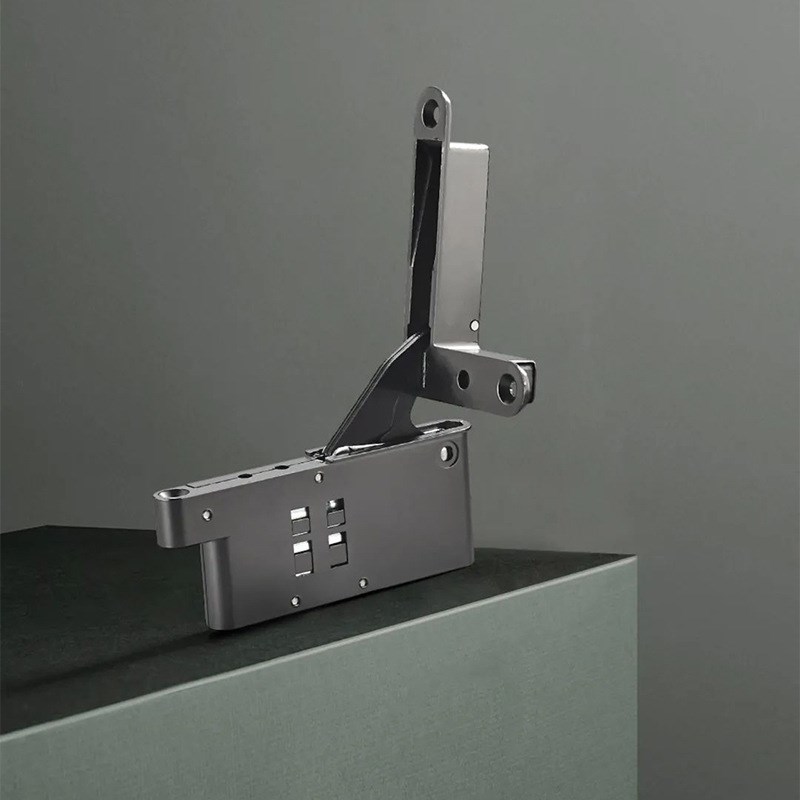 重型天地铰链隐藏铝框木门高柜门酒柜三维可调节液压缓冲隐形合页