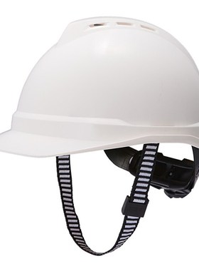 梅思安10167222V-Gard500ABS豪华型白色带透气孔超爱戴PVC安全帽