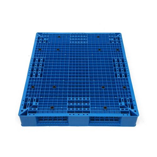 1210新能源塑料网格双面托盘防滑加钢管地托垫可上货架堆垛仓板