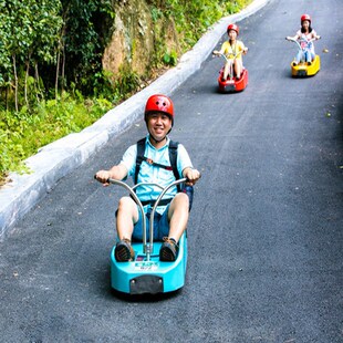户外山道滑车单人山地滑车斜滑坡滑车景区网红无动力设备厂家直销