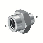 耐极压316不锈钢六角变径内丝直通 NPT Female 118P146