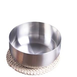 304不锈钢沙拉盆圆底不倒盆烘培搅拌盆打蛋盆拌面碗无边煮锅