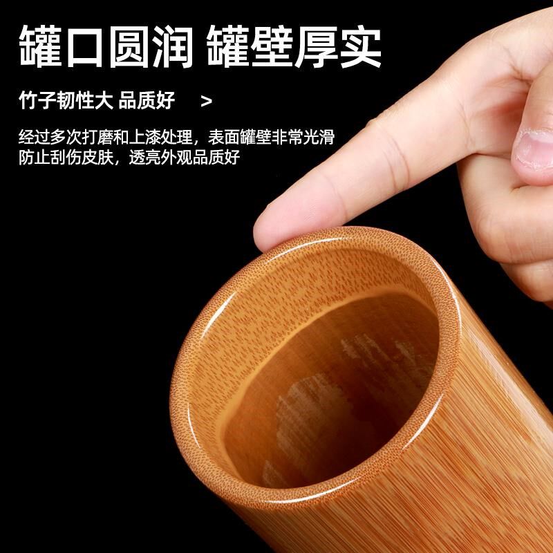 竹罐拔火罐中医竹炭罐竹子罐美容院专用竹火罐真空罐家用全套套装