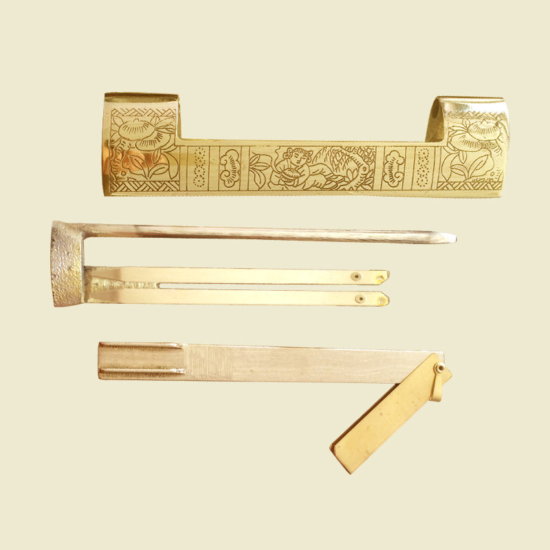 古铜锁纯铜老式仿古锁复古中式锁古代锁插销锁柜子宿舍迷你小挂锁