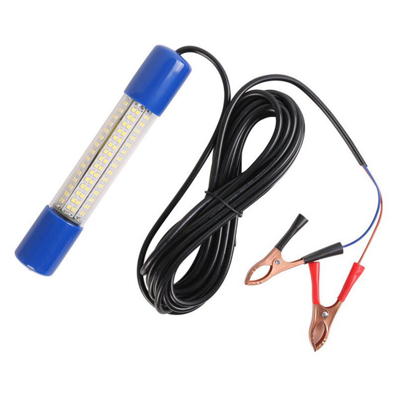 新款12-24v LED诱鱼灯 钓鱼灯50W30W集鱼灯 自带重量沉水
