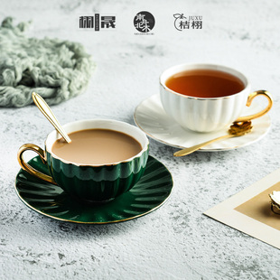 欧式 下午茶具精致花茶杯陶瓷咖啡杯碟 小奢华咖啡杯m子套装 英式