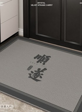 入户门垫进门地h垫高级感2024新款加厚门口防滑耐脏免洗脚垫硅胶