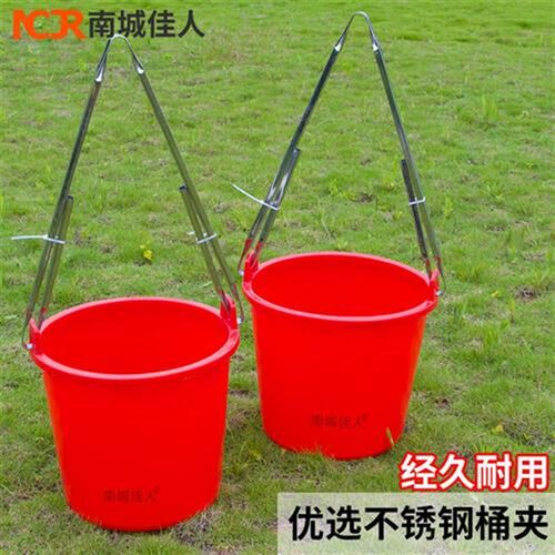 家用老式农用挑粪桶浇菜水桶牛筋塑料G加厚熟胶尿桶双耳担水桶浇