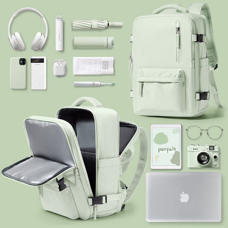 旅行背包女士双肩包轻便r短途旅游包大容量外出行李包电脑书包新