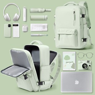 旅行背包女士双肩包轻便r短途旅游包大容量外出行李包电脑书包新