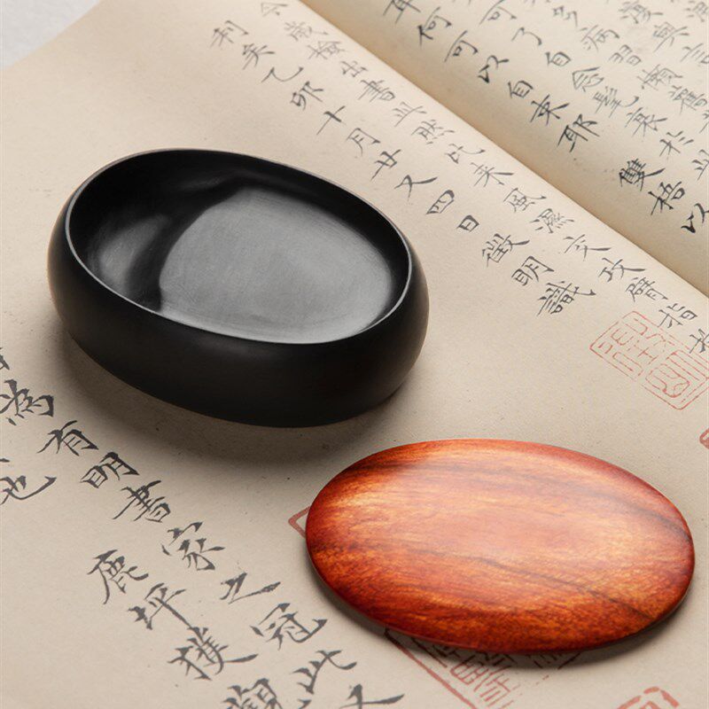 兰斋掌中宝砚台书法研磨带盖小砚台书画墨池墨碟小楷墨汁墨盘毛笔,文具电教/文化用品/商务用品,砚台,淘宝优惠券,粉丝福利购,淘宝优惠卷