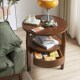 全实木沙发边几茶几小桌子客厅小圆桌创意边柜角几阳台床头桌