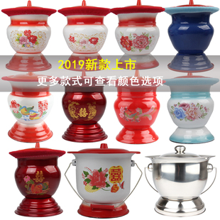 加厚搪瓷痰盂防滑老式成脚儿童坐便器婚庆小痰盂