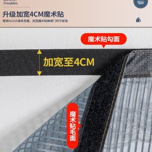 夏季 2024新款 防蚊门帘魔术贴全磁条纱门免打孔自吸防蚊蝇家用纱帘