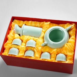 陶瓷温酒壶酒具烫酒壶日韩试热暖酒器分酒器酒杯白葫芦青酒具套装
