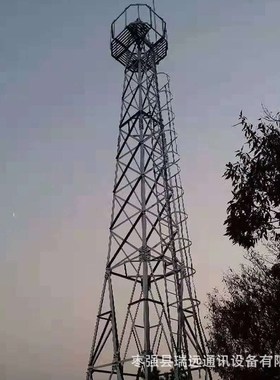 瑞远钢结构监控塔 森林监控塔 监控杆 四柱角钢监控塔瞭望塔厂家