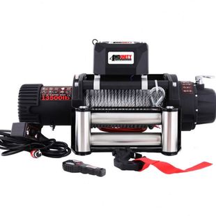 13500磅钢丝绳车载电动绞盘越野改装 12V 脱困牵引自救