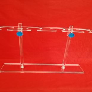 玻璃三角漏斗架2孔四孔6孔可升降漏斗架有机玻璃漏斗架可拆卸双柱