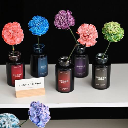 鲜花花束染色剂午夜蓝吸色剂花店