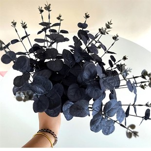 pronged single lea eucalyptus simulation Halloween leaves