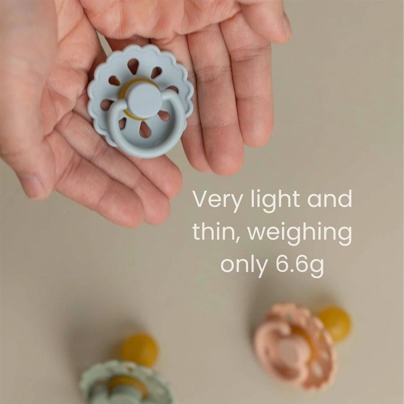 Erduo Baby Pacifier Natural Latex Rubber Soft RRound Nipple