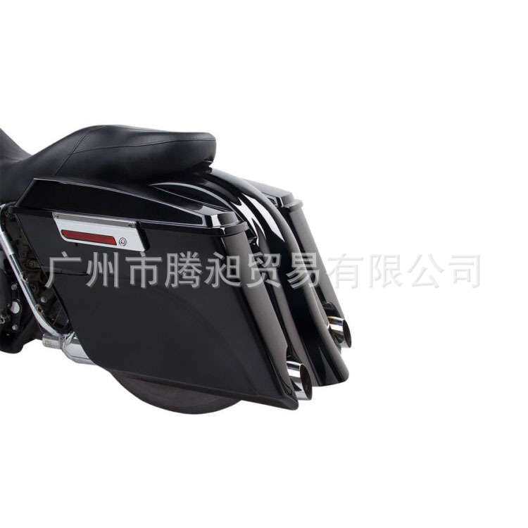 改装件哈雷旅游公路滑翔FLHT改装边箱带锁双灯后侧边箱 14 - 17