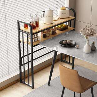餐边柜置物架收纳落地钢墙窄缝神器缝隙储物架木桌子靠餐桌边架子