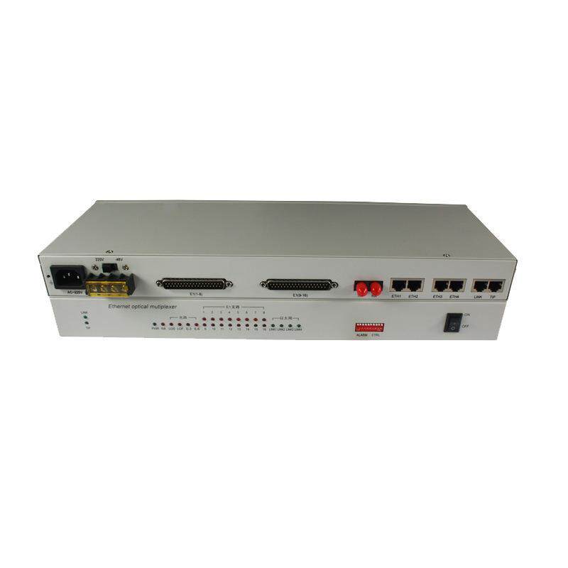 直销PDH光端机一对16E1+4路百兆网络100M双纤双电源CC4接口