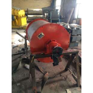 磁滚筒磁选机除铁永磁磁选机双磁滚筒磁选机