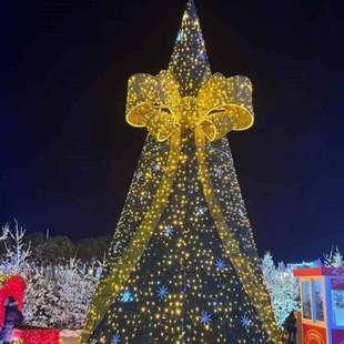 支持来图制作圣诞树大型PVC阻燃框架编程灯圣诞树商场美陈现货