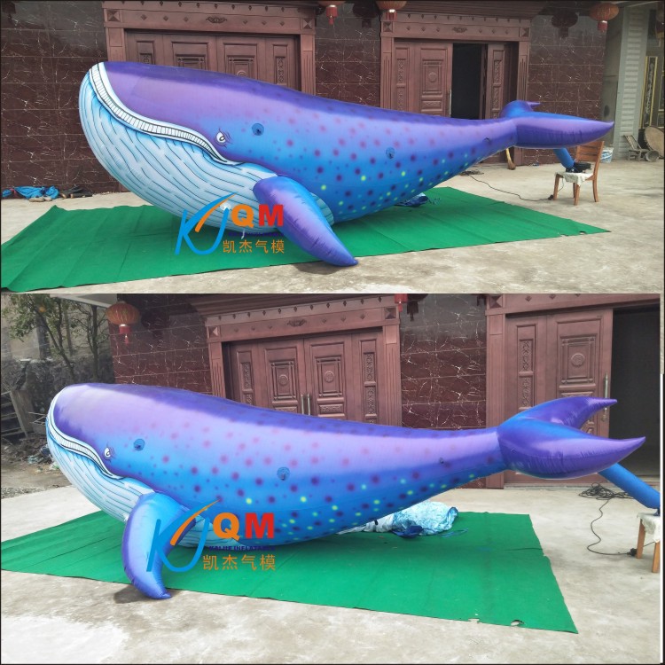 海洋大型充气鲸鱼鲨鱼海豚气模