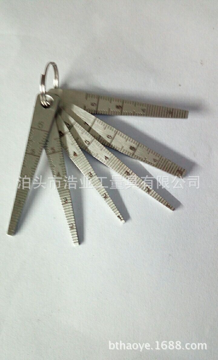 间隙尺六件套汽车铁路楔形塞尺锥形尺间隙尺内径尺孔径规