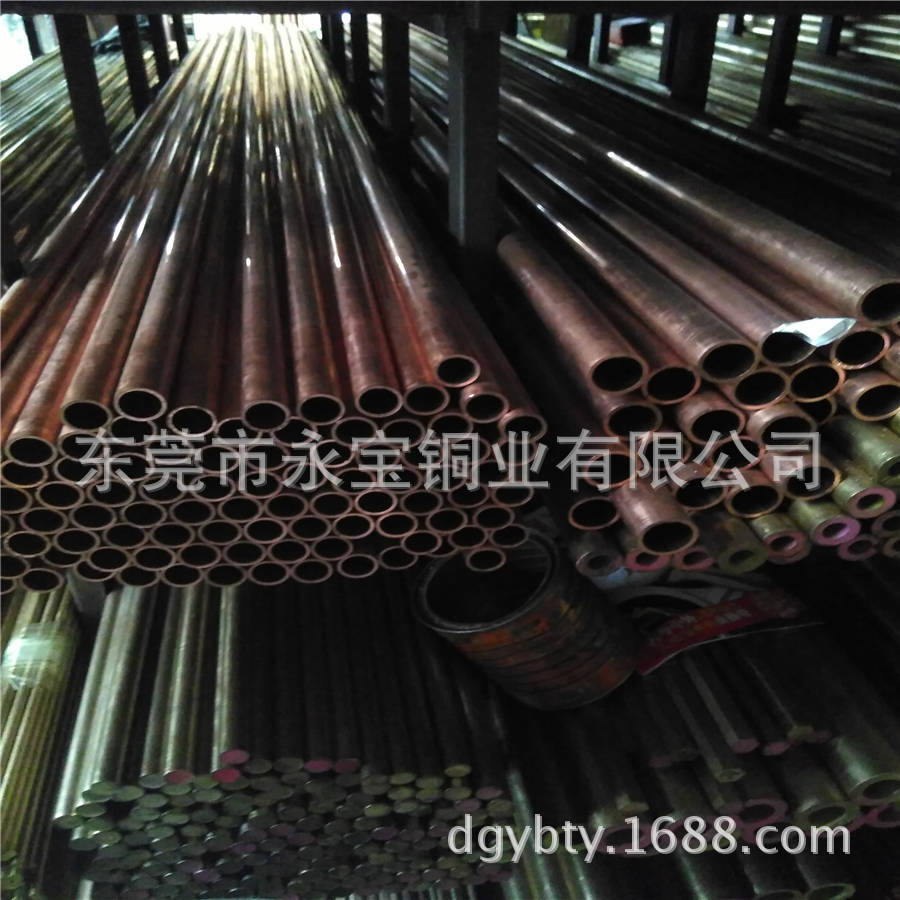 T2厚壁红铜管TP2大口径紫铜管89*2108*2电炉盘圆矩形铜管