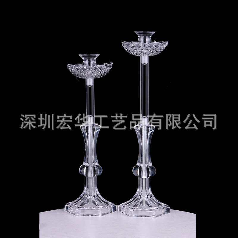 婚庆装饰用品亚克力烛台浪漫烛光晚餐装饰蜡烛宴会派对万圣节