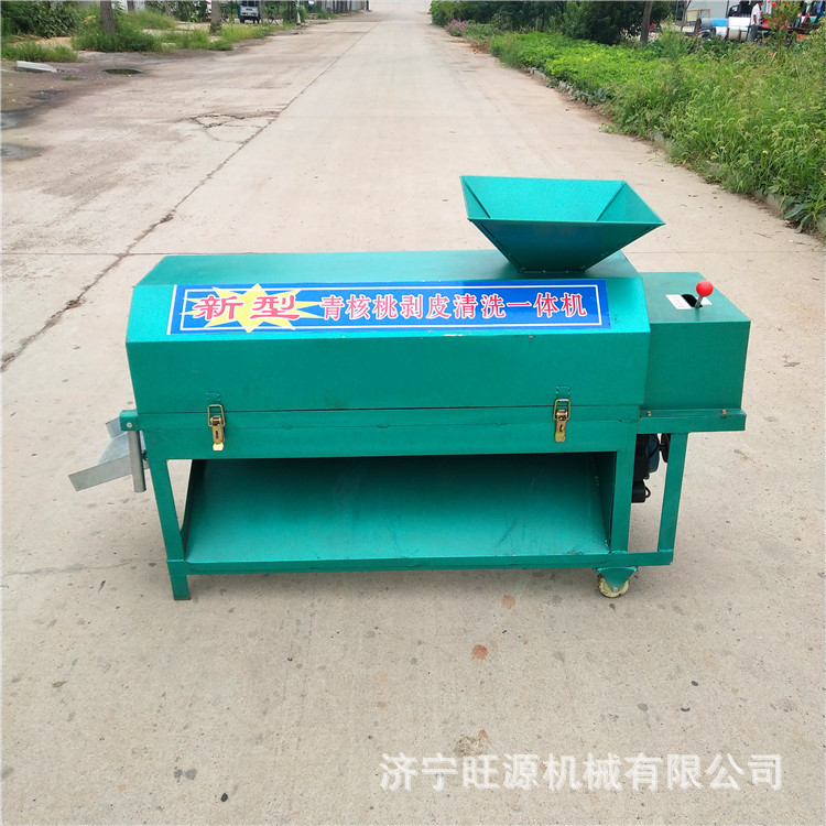 全自动核桃剥皮机 青皮核桃剥壳机 多功能青皮核桃水洗一体机