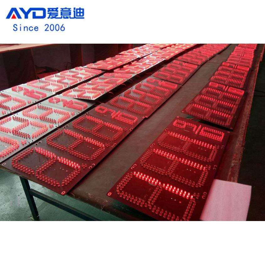LED数字价格牌超高亮户外中石油加油站灯箱数字供货商