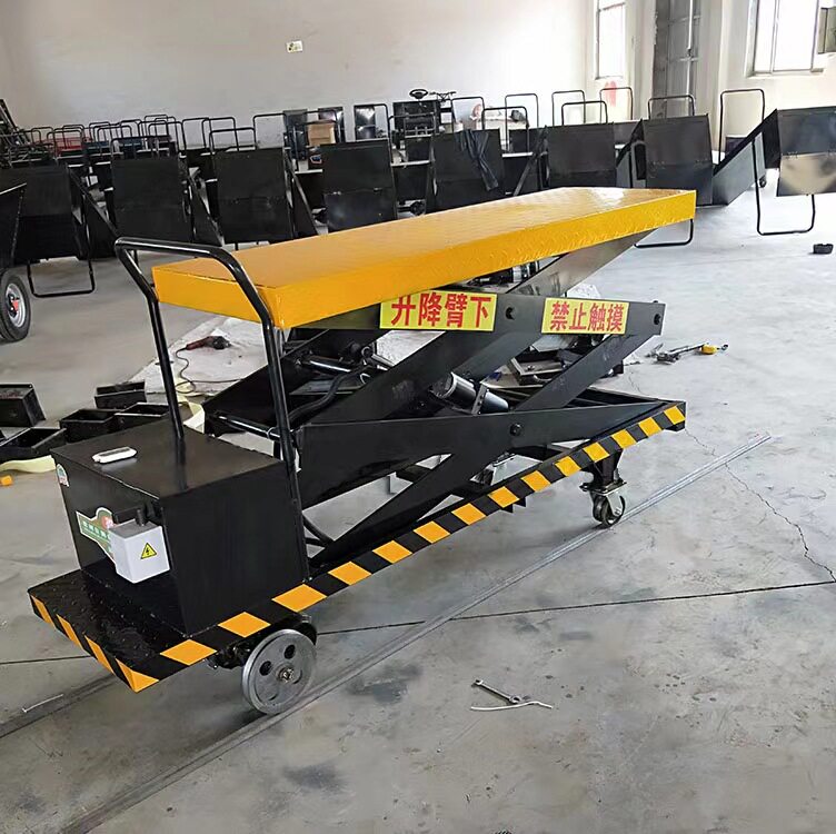 出售电动轨道液压升降平台搬运车2米升降式搬运采摘用车装卸货