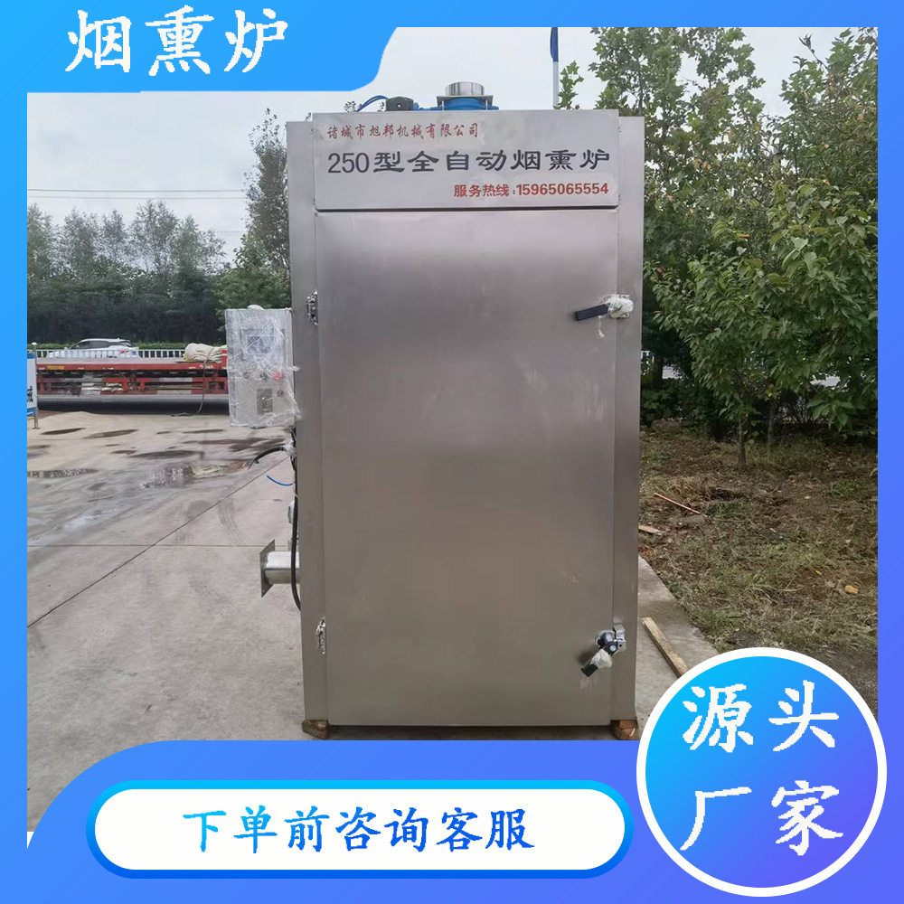 全自动猪鼻子熏制设备烤蛋烟熏炉特产香肠柴火烟熏机牛肉干烘烤炉