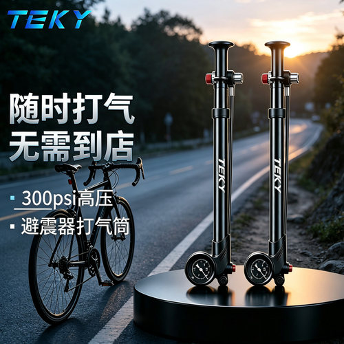 自行车前叉避震高压打气筒