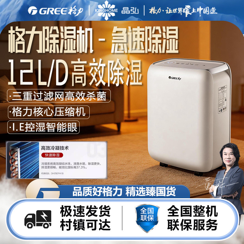格力除湿机12升节能家用