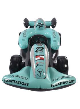 新款大号水上充气赛车浮排游艇大型奔驰模型PVCF1便携座椅玩具