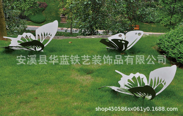 不锈钢蝴蝶造型户外大型雕塑